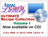 Low Carb Luxury Recipe CD